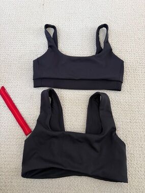 Left On Friday Black Scoop Bikini Tops - Set of 2